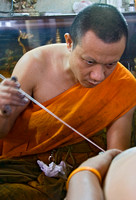 Tattooing Monks of Wat Bang Phra, Thailand