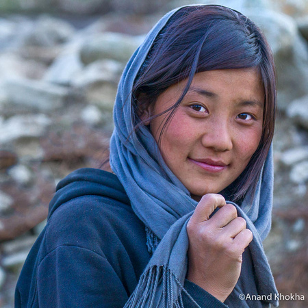 Beautiful Bhutanes Woman--Gangtey