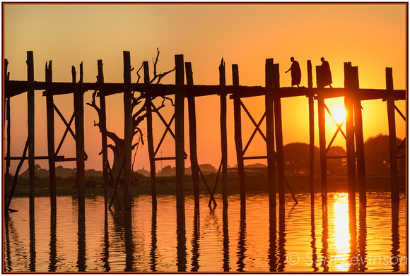 Sunset at Ubon Bridge