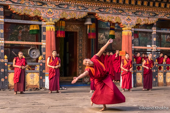 Monks Dancing-Paro Dzong, Bhutan