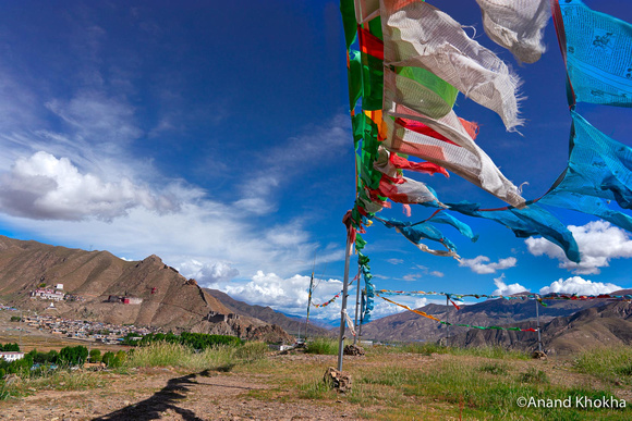 Prayer Flags, Tandruk Monastery, Tibet