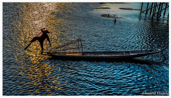 One leg Rower Fisherman, Lake Inle, Burma