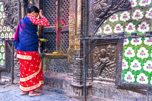 At the temple in Bhaktapur