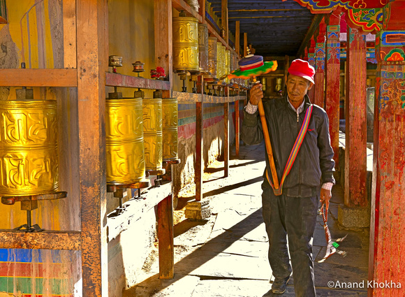 Prayer Wheels, Samya Monastery, Tsedang