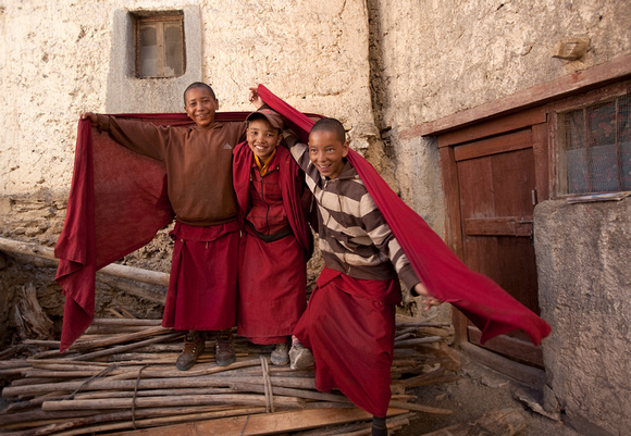 Playful Monks, Ladakh