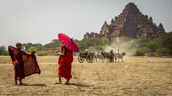 Buddhist Novice Monks, Bagan, Burma