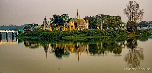 Buddhist Temple, near Monwya,Burma