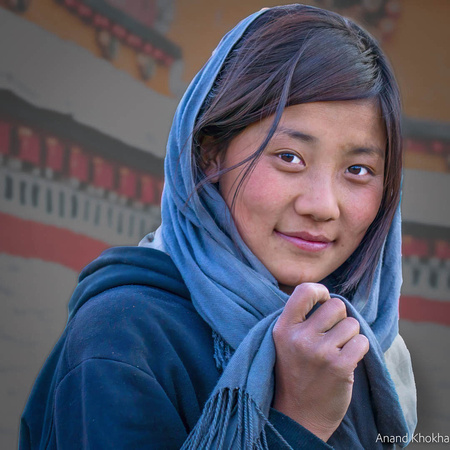 Beautiful Bhutanes Woman--Gangtey