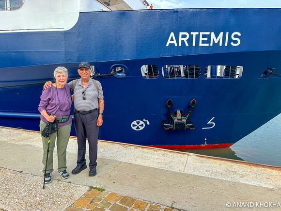 Boarding our ship