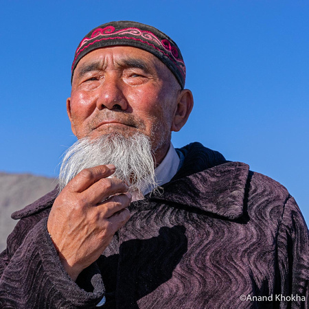 Mongolian Elder at Eagle Hunter Festival